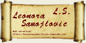 Leonora Samojlović vizit kartica
